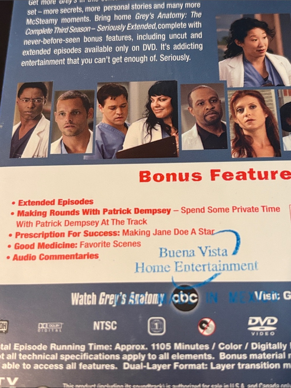Sealed Grey's Anatomy Season 3 Three 7-Disc DVD Box Set - Picture 4 of 5